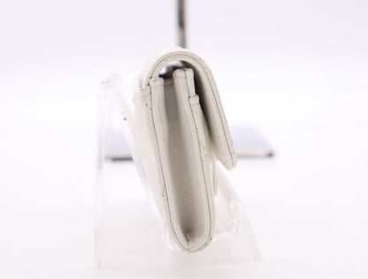 CHANEL Caviar Skin Caviar Skin Matelasse Classic Card Case White UP08CEC8 Card Case, Pass Case, Business Card Case