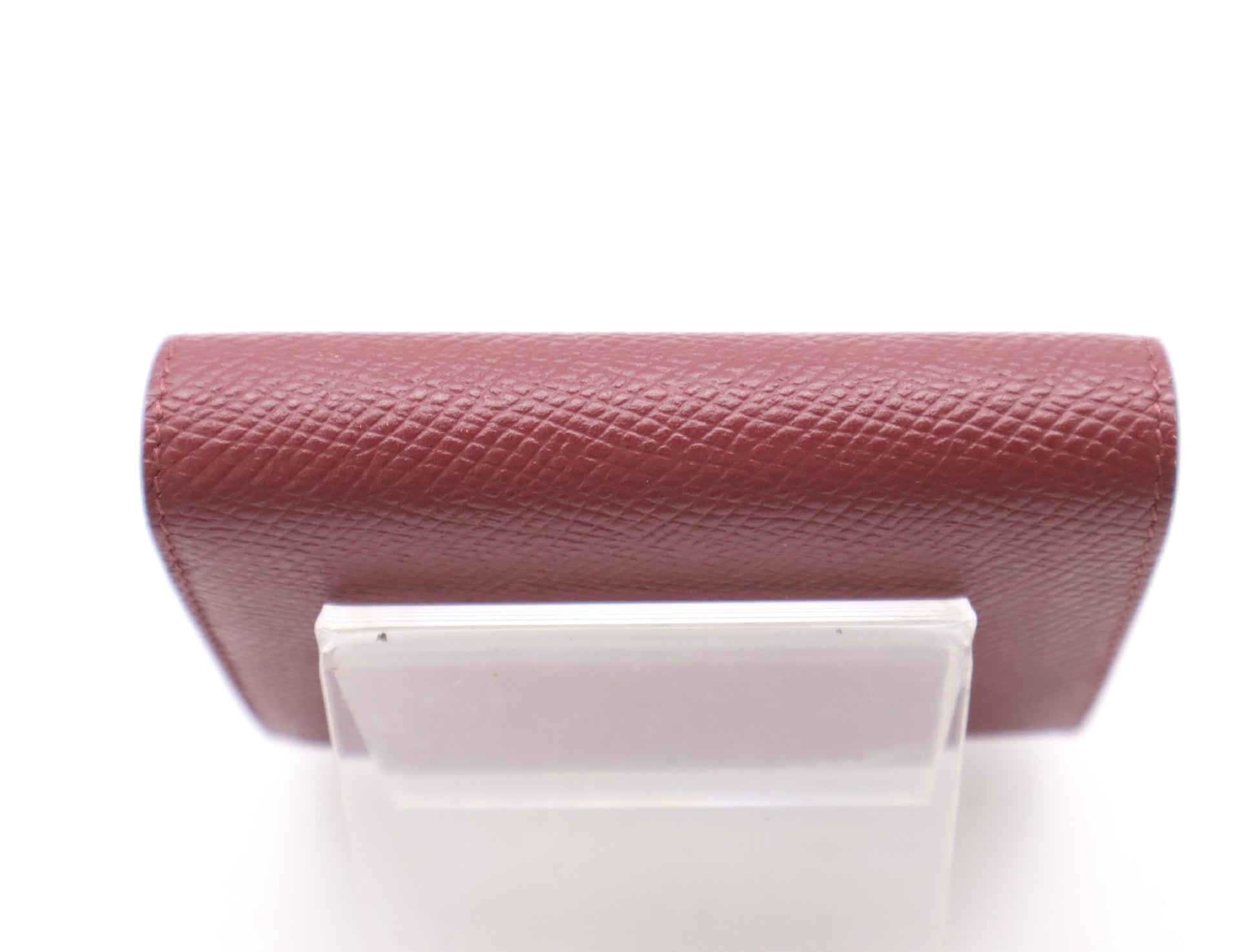 CELINE Leather Small Trifold Wallet Bordeaux S-IE-4116 Wallet