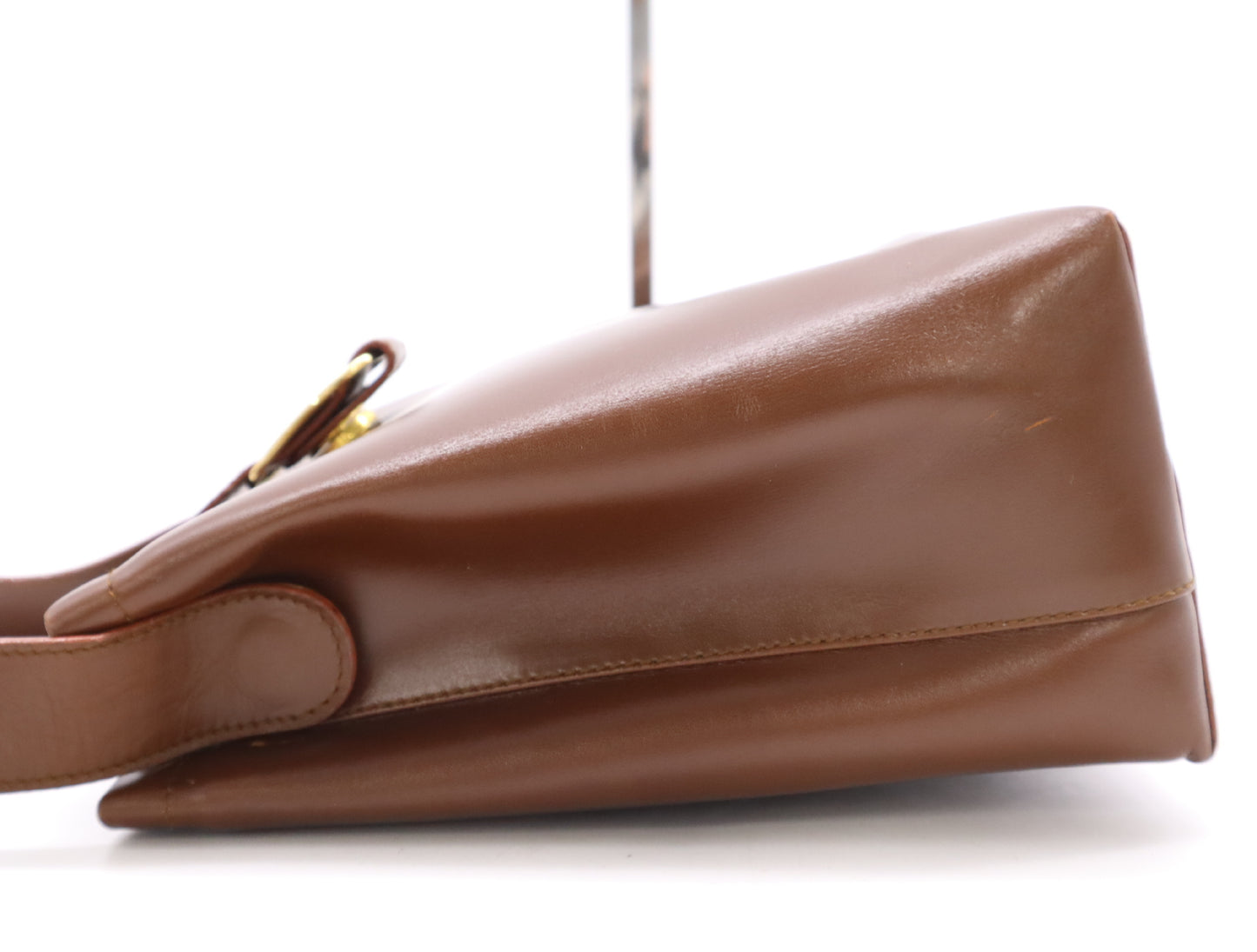 Salvatore Ferragamo Vara Leather One-Shoulder Bag, Brown