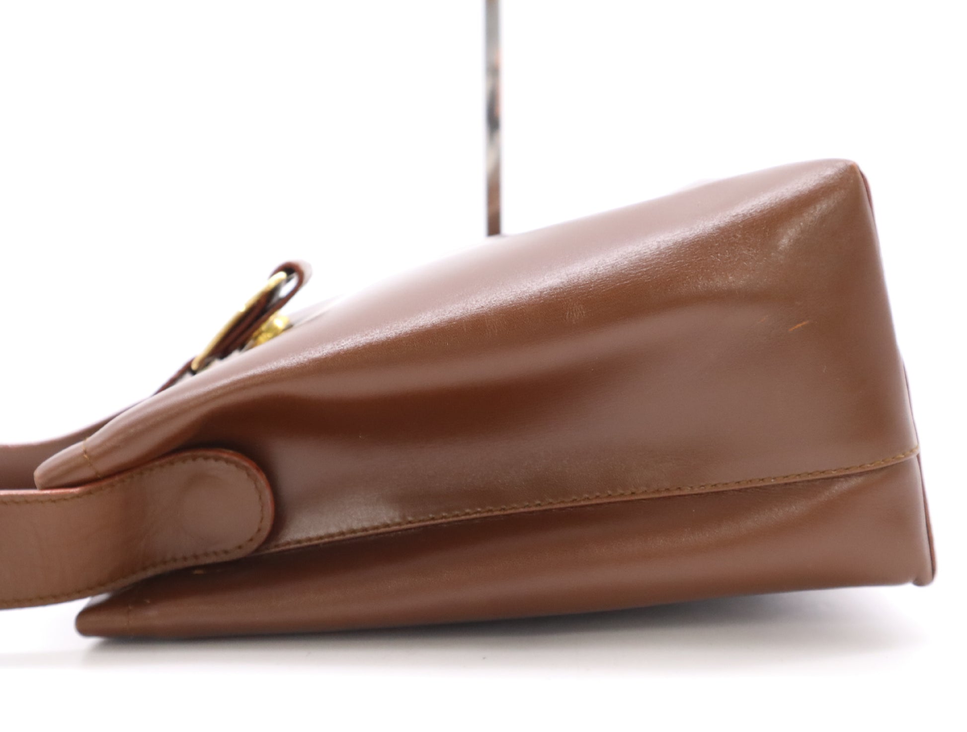 Salvatore Ferragamo Vara Leather One-Shoulder Bag, Brown