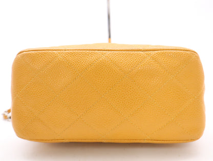 CHANEL Matelasse Caviar Leather Shoulder Bag with Seal and Card 5944773 Shoulder Bag