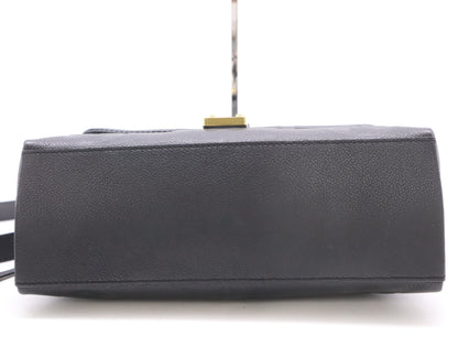 LOUIS VUITTON Monogram Empreinte M46041 Monogram Empreinte Madeleine MM Noir Shoulder Bag RFID Verified No Serial Tag