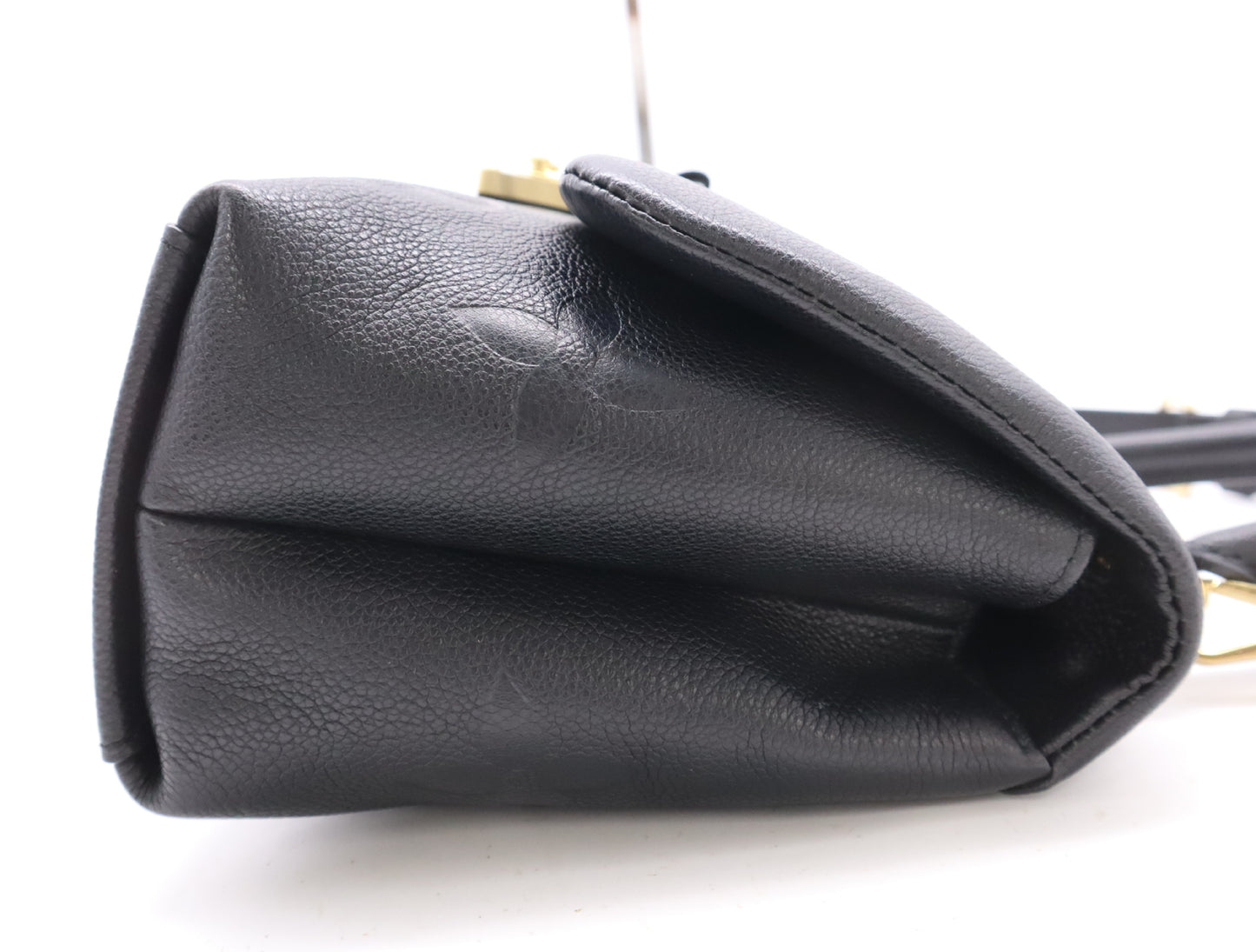 LOUIS VUITTON Monogram Empreinte M46041 Monogram Empreinte Madeleine MM Noir Shoulder Bag RFID Verified No Serial Tag