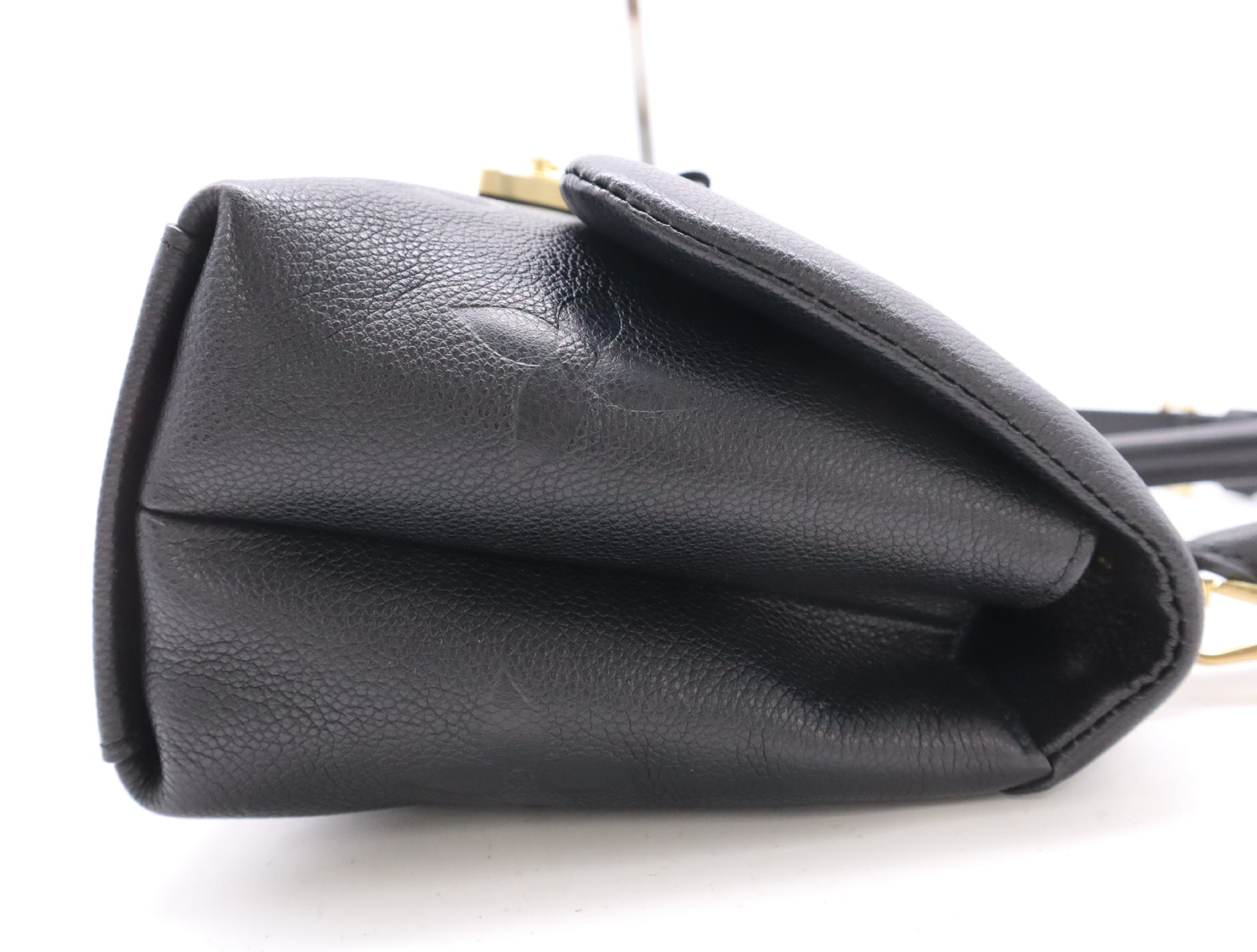LOUIS VUITTON Monogram Empreinte M46041 Monogram Empreinte Madeleine MM Noir Shoulder Bag RFID Verified No Serial Tag