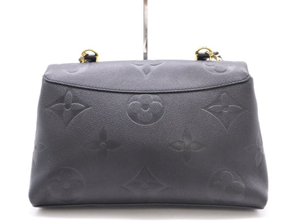 LOUIS VUITTON Monogram Empreinte M46041 Monogram Empreinte Madeleine MM Noir Shoulder Bag RFID Verified No Serial Tag