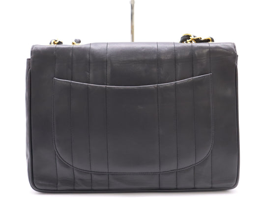 CHANEL Lambskin Mademoiselle Chain Shoulder Bag in Black with Card and Sticker 3541395 Shoulder Bag