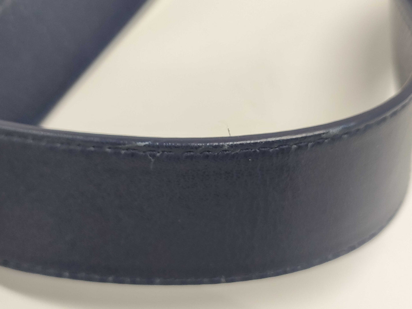 Dior Leather Montaigne 30 Navy Shoulder Bag with GD Hardware