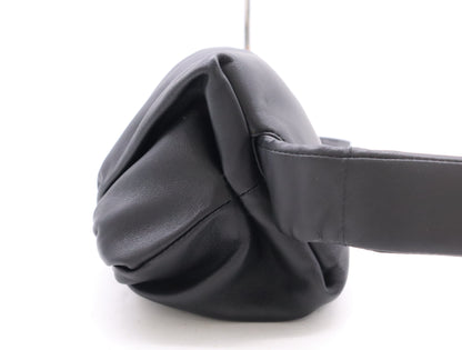 BOTTEGA VENETA Leather The Body Pouch Black Shoulder Bag with Dust Bag