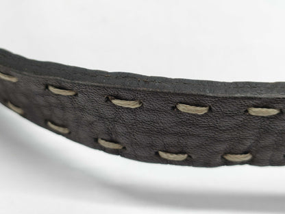 FENDI 8BR102 Leather Selleria Mamma Bucket Shoulder Bag, Dark Brown