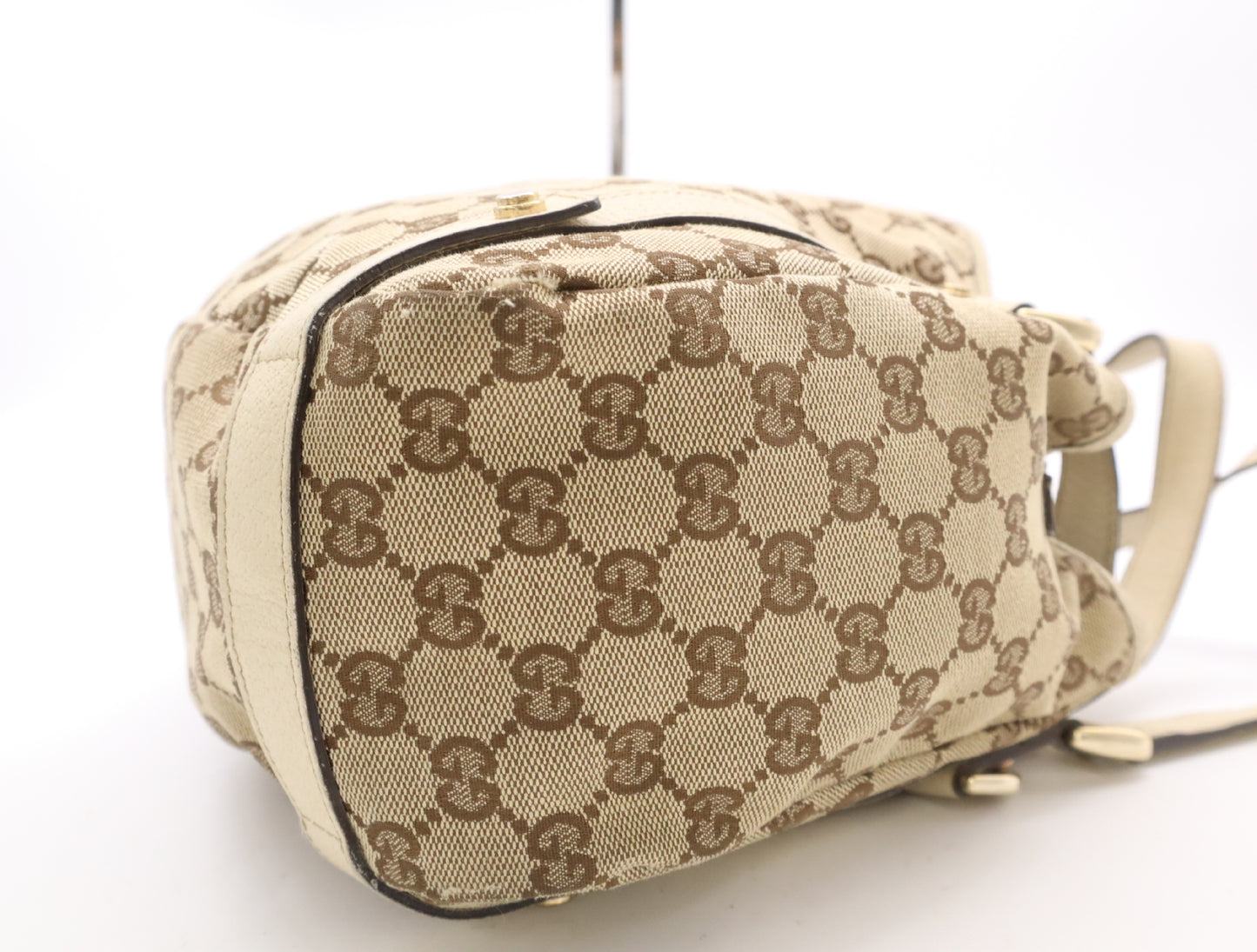 GUCCI GG Canvas 130736 GG Canvas Tote Bag Abbey Brown Beige Tote Bag