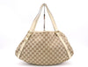 GUCCI GG Canvas 130736 GG Canvas Tote Bag Abbey Brown Beige Tote Bag