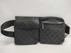 GUCCI 28566 GG Canvas Black Waist Bag