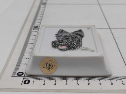 HERMES Square Plate Accessory Tray Animal Motif Small Plate Set of 4 Plates