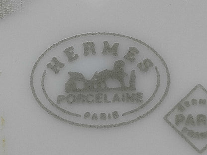 HERMES Square Plate Accessory Tray Animal Motif Small Plate Set of 4 Plates