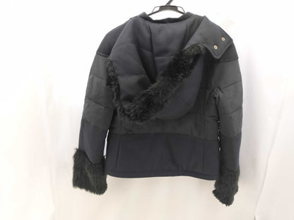 Emporio Armani Size 40 Down Blouson with Detachable Hood, Black EMPORIO ARMANI Jacket