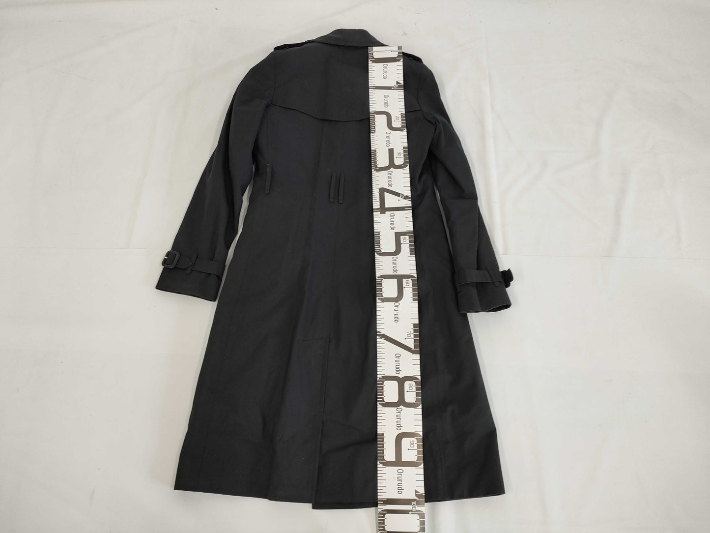 BURBERRY Trench Coat with Garment Liner and Belt, Burberry Japan Tag, Color: Black, Size: UK6, Regular Slim Fit