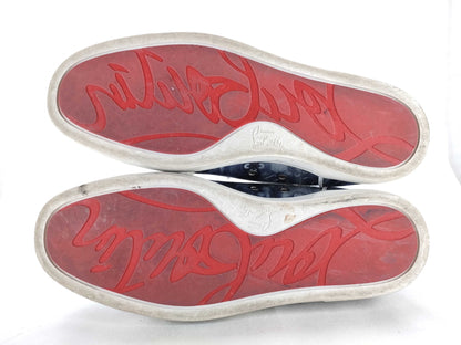 Christian Louboutin Men's High-Top Sneakers, Size 40 1/2, LOU SPIKES ORLATO.