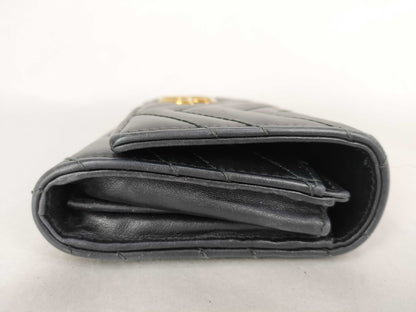 GUCCI GUCCI GG Marmont Long Wallet Black Wallet
