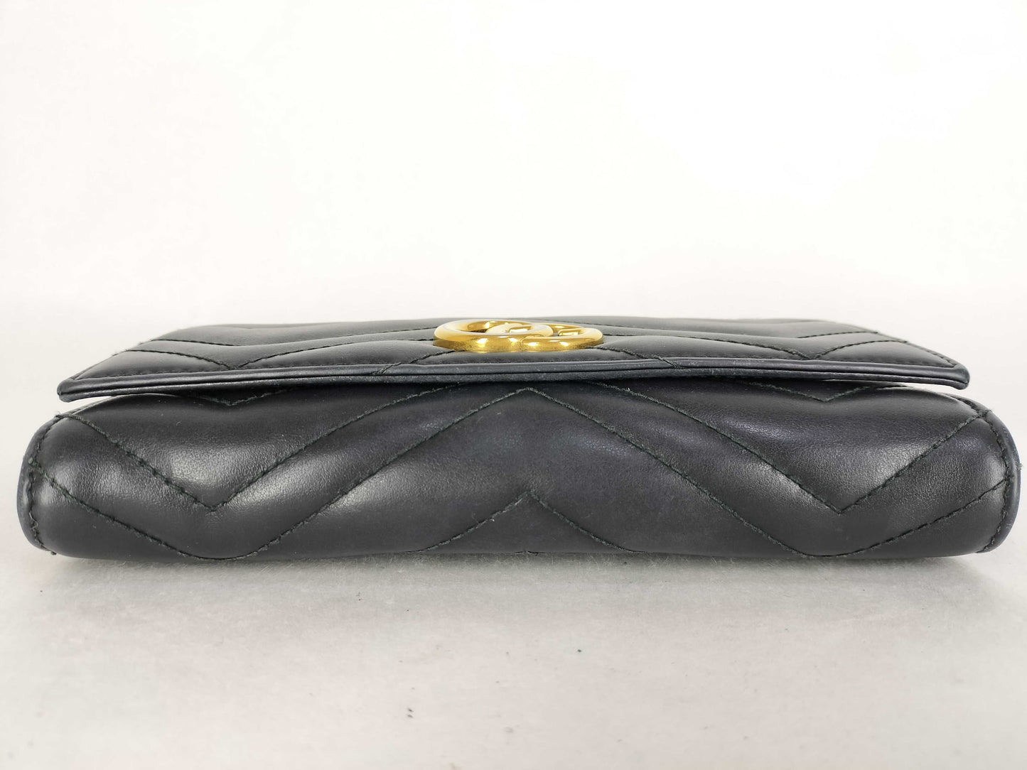 GUCCI GUCCI GG Marmont Long Wallet Black Wallet
