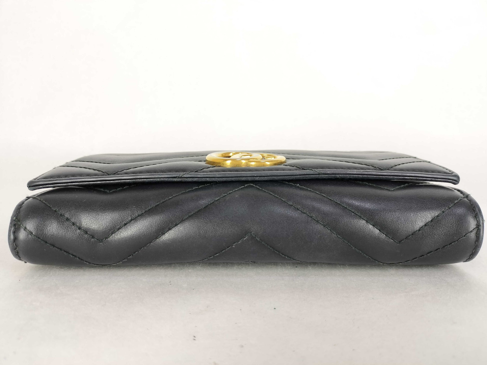 GUCCI GUCCI GG Marmont Long Wallet Black Wallet
