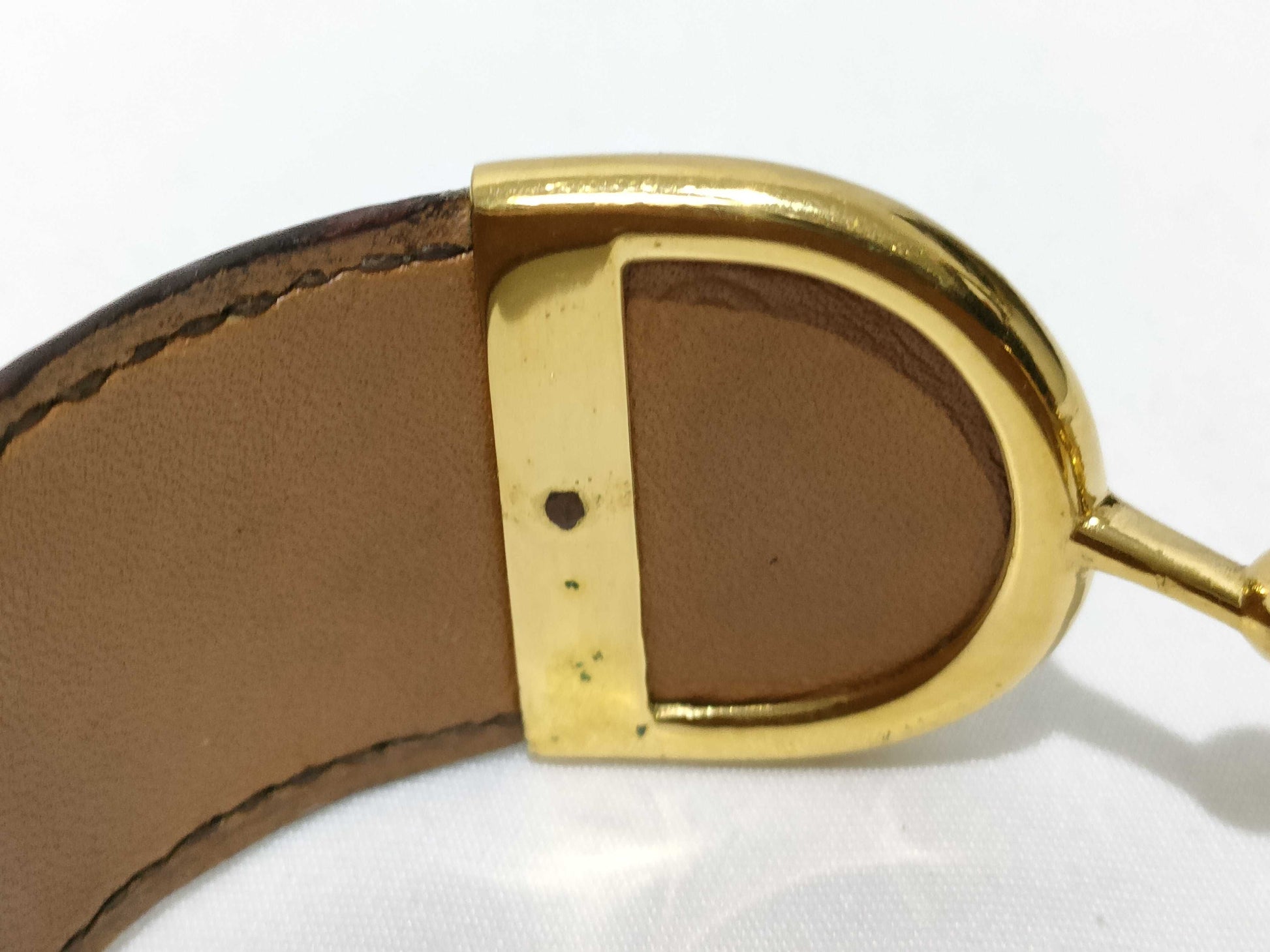 HERMES Hermès Crocodile Bangle Horsebit Bracelet/Bangle