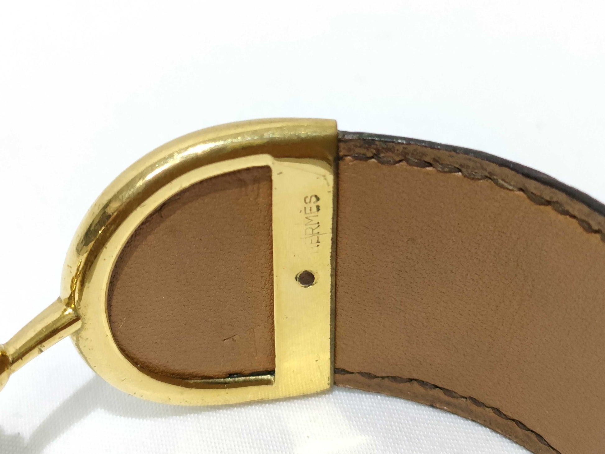 HERMES Hermès Crocodile Bangle Horsebit Bracelet/Bangle