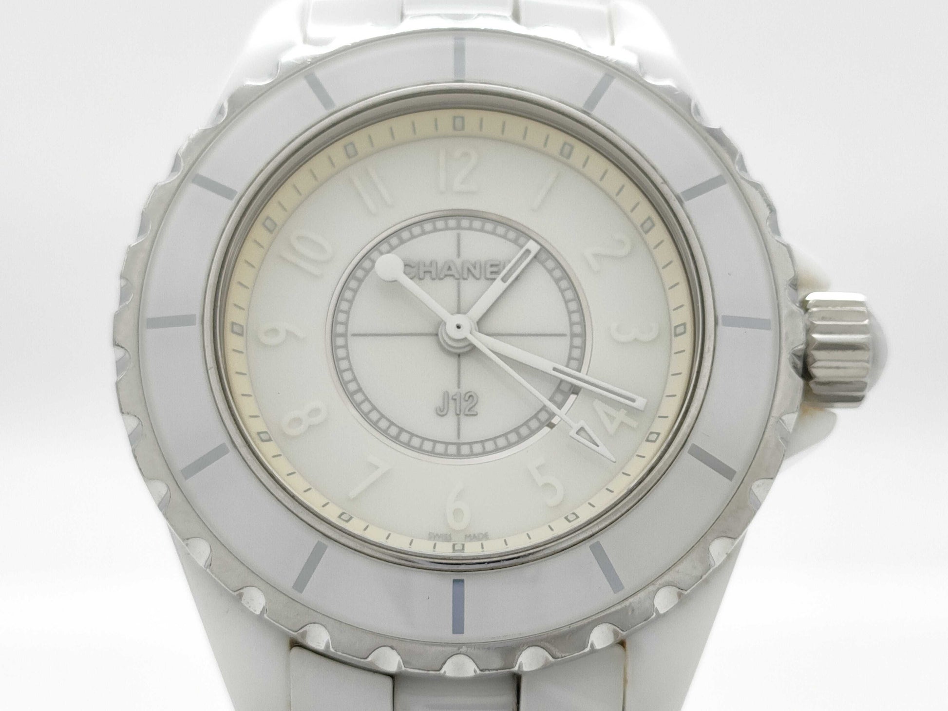 CHANEL J12 H3442 CXG40794 White Phantom White Dial Quartz Boys' Watch