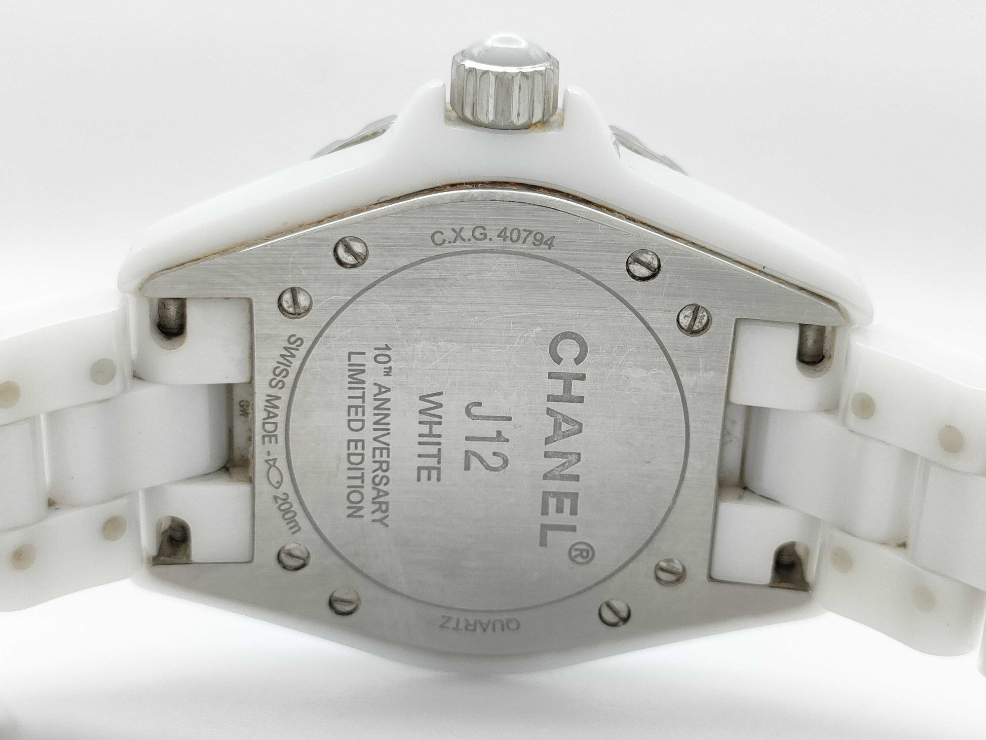 CHANEL J12 H3442 CXG40794 White Phantom White Dial Quartz Boys' Watch