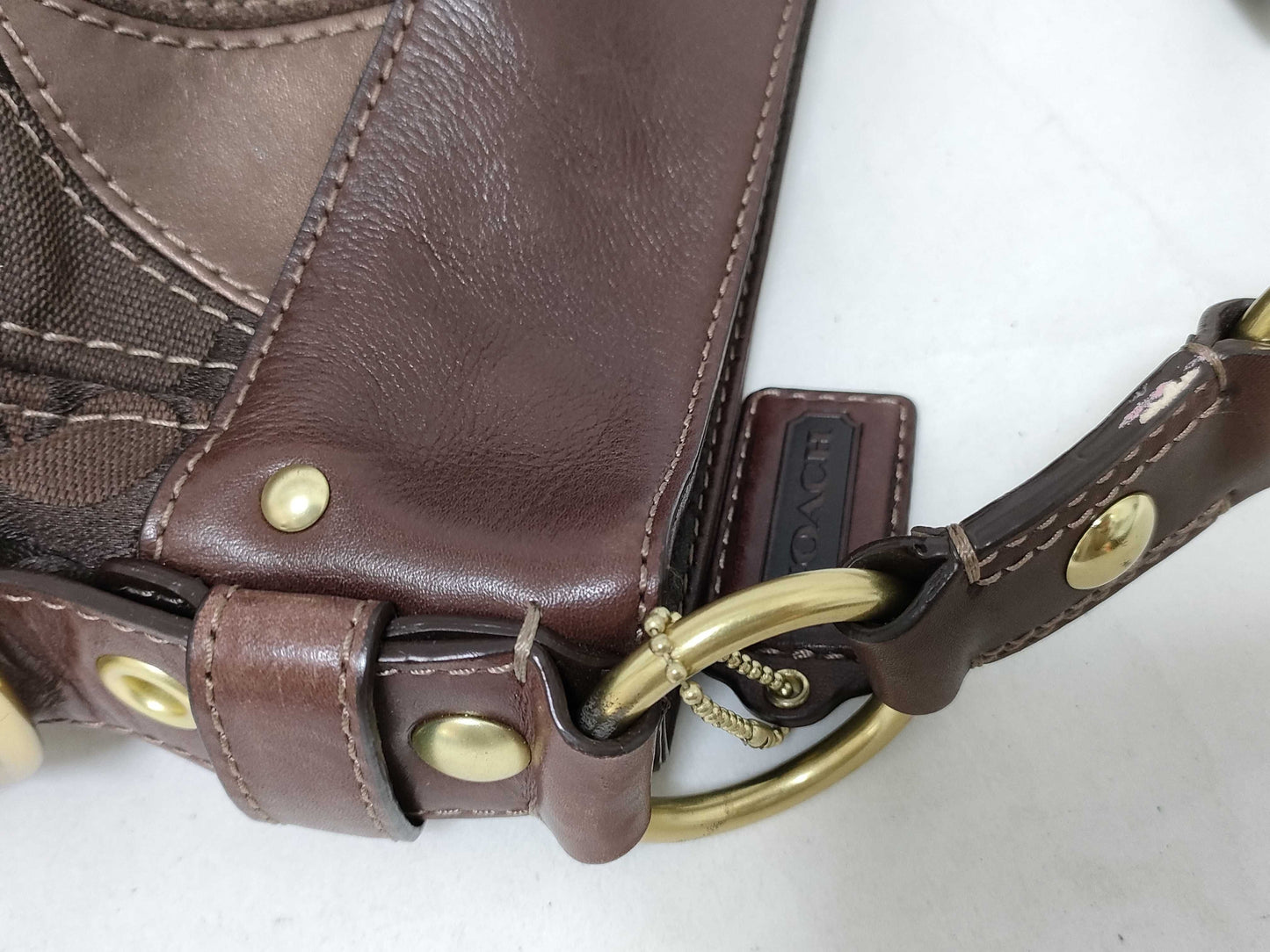 COACH Signature Coach Shoulder Bag