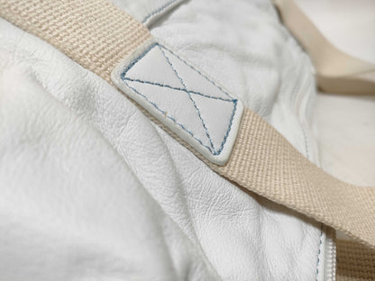 Kitamura White Boston Bag