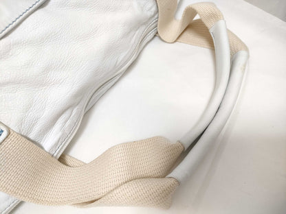 Kitamura White Boston Bag