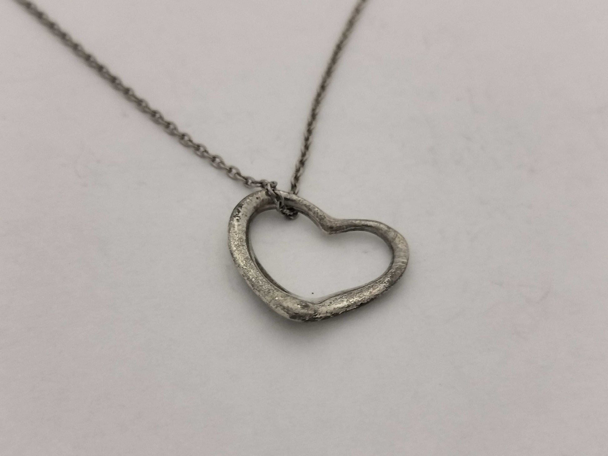 Tiffany & Co. Open Heart Necklace