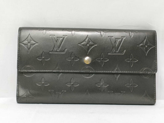 LOUIS VUITTON Monogram Matte Louis Vuitton Wallet