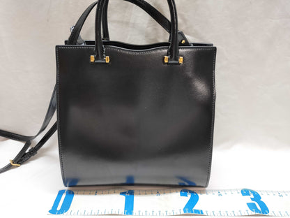 SAINT LAURENT Uptown Small 2-Way Handbag 561203 Black with Gold Hardware Leather Shoulder Bag