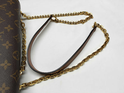 LOUIS VUITTON Marceau Chain Shoulder Bag Monogram M46127 Brown Gold Hardware PVC RFID Shoulder Bag