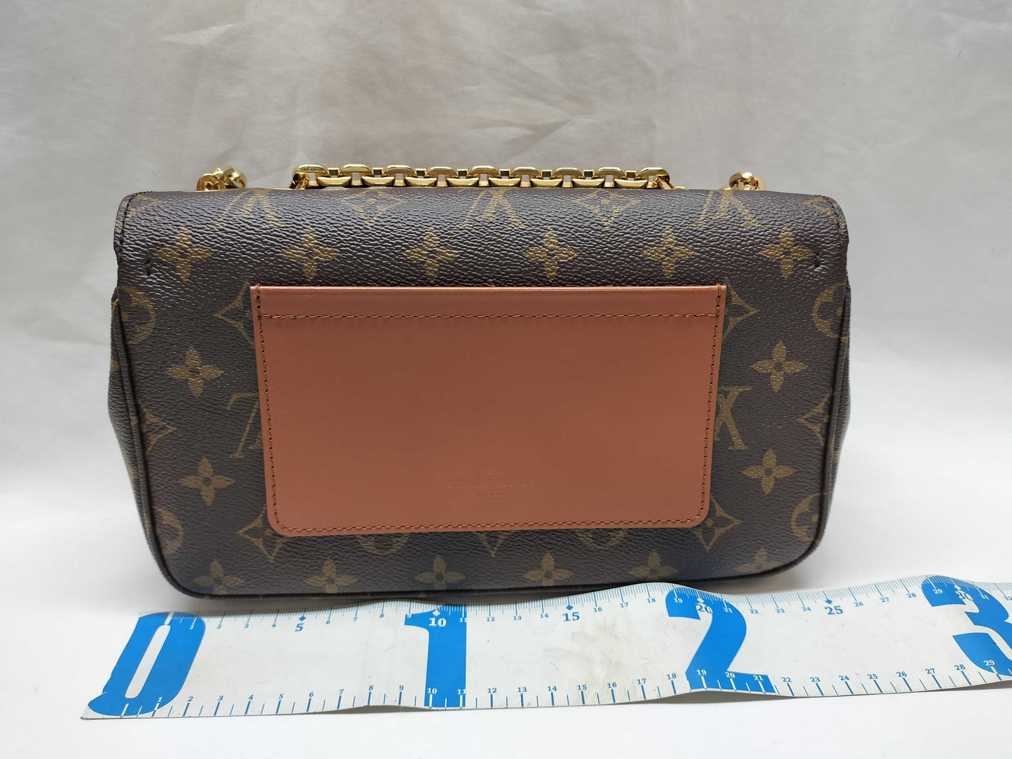 LOUIS VUITTON Marceau Chain Shoulder Bag Monogram M46127 Brown Gold Hardware PVC RFID Shoulder Bag