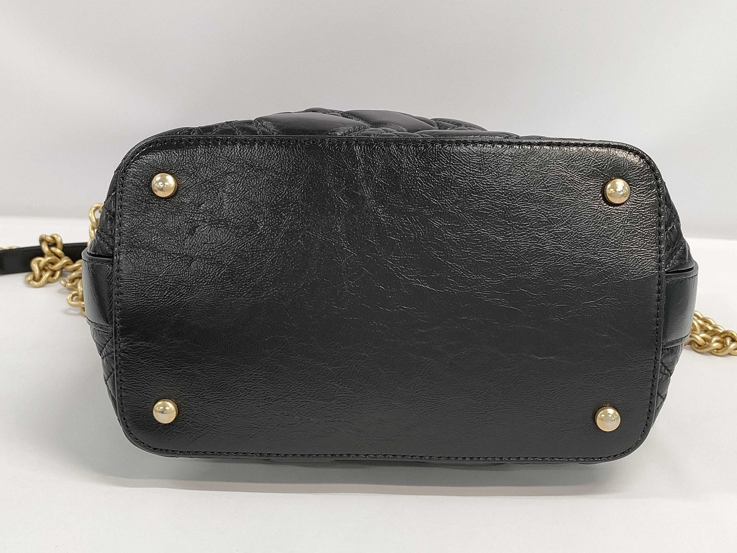 CHANEL CHANEL Hobo Chain Shoulder Bag Black with Gold Hardware and Leather 28199162 Shoulder Bag