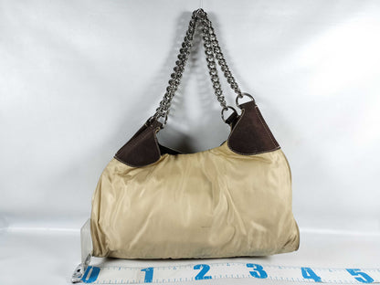 PRADA Nylon Prada Chain Nylon Shoulder Bag