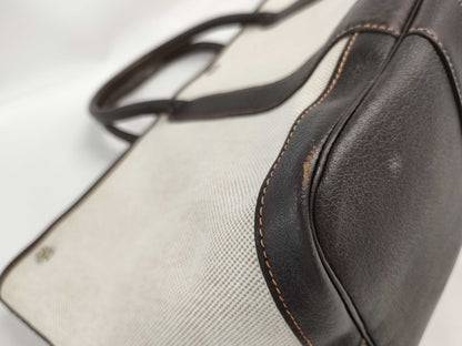 HERMES Garden Party Toile H Maroon Tote Bag