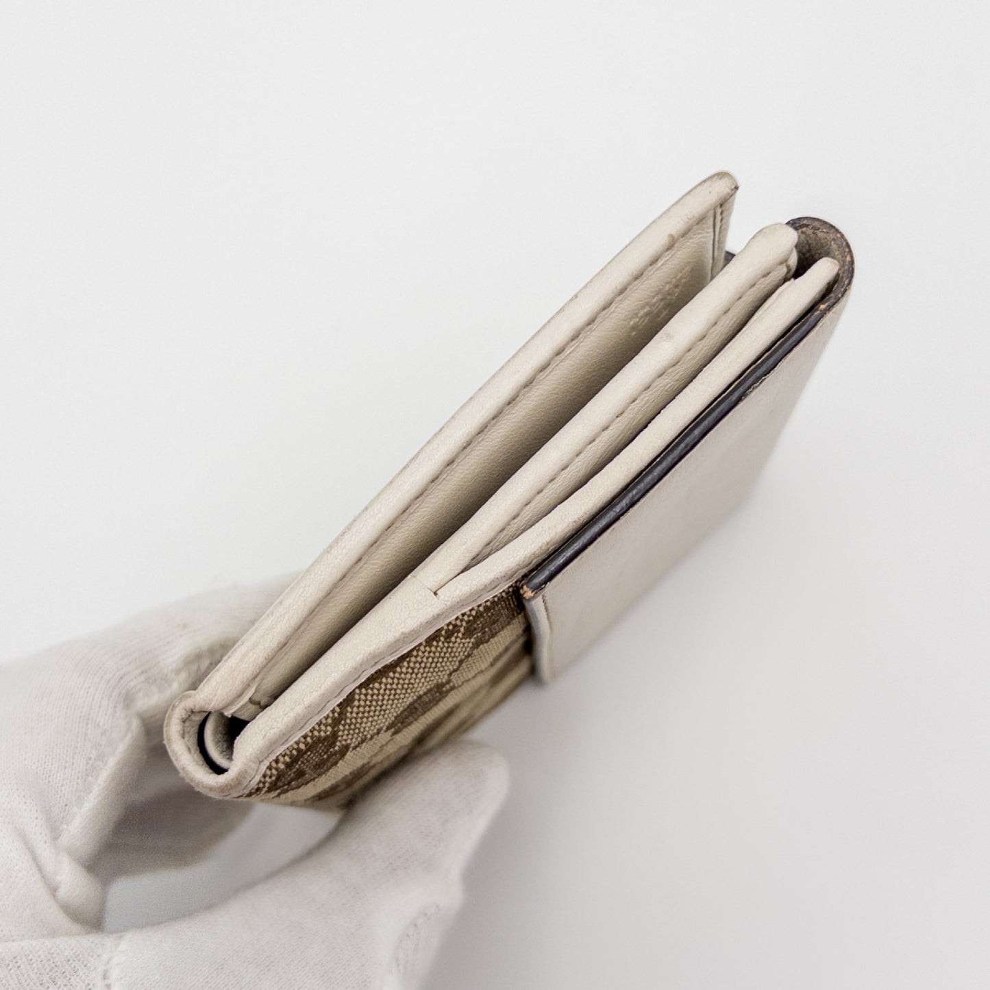 GUCCI GG Canvas Bifold Wallet, Brown, 203549, Box Included