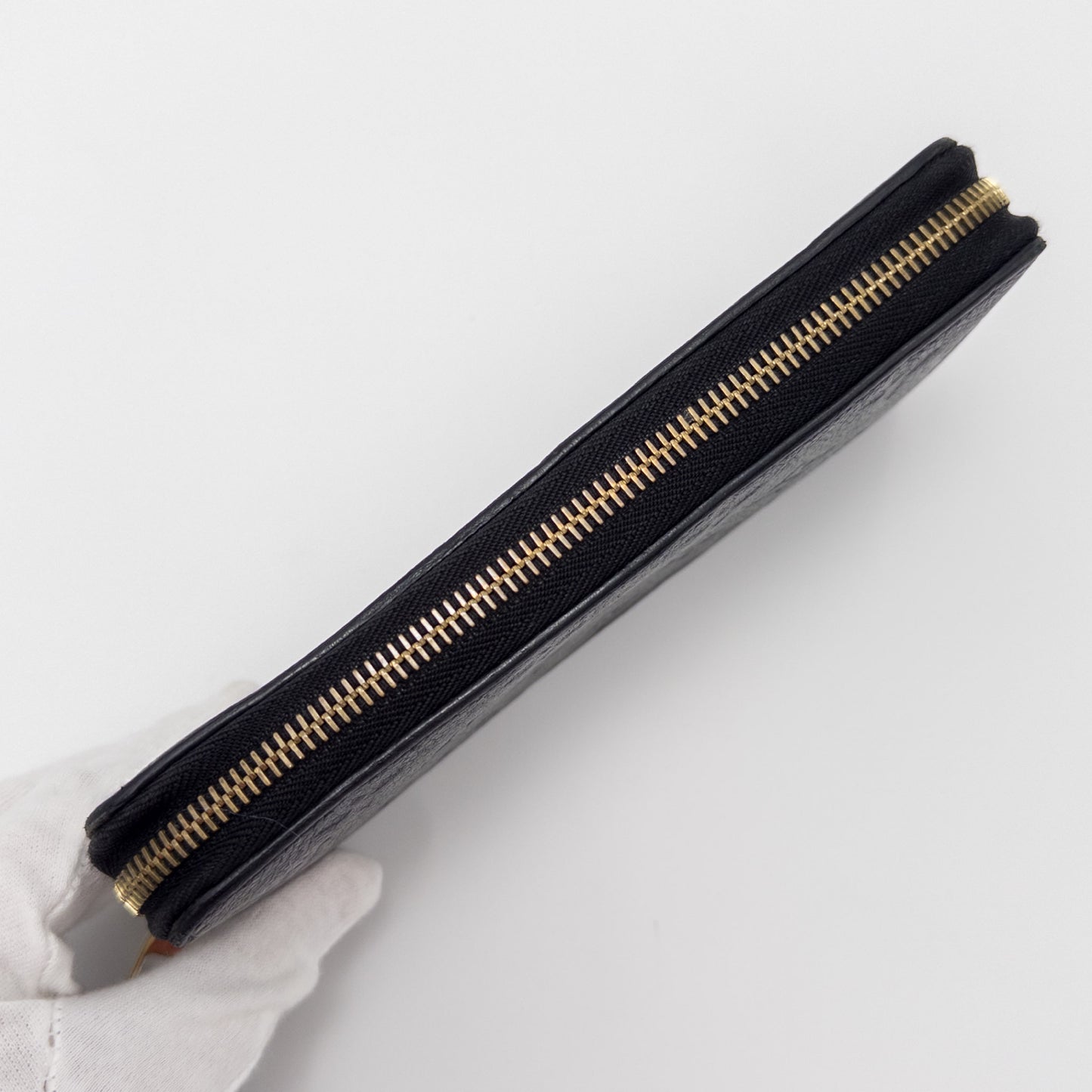 LOUIS VUITTON Monogram Empreinte Louis Vuitton Monogram Empreinte Zippy Wallet Noir M61864 Wallet