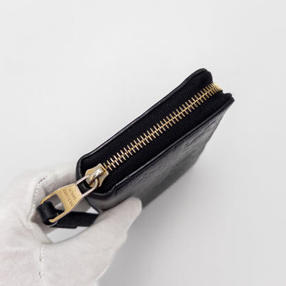 LOUIS VUITTON Monogram Empreinte Louis Vuitton Monogram Empreinte Zippy Wallet Noir M61864 Wallet