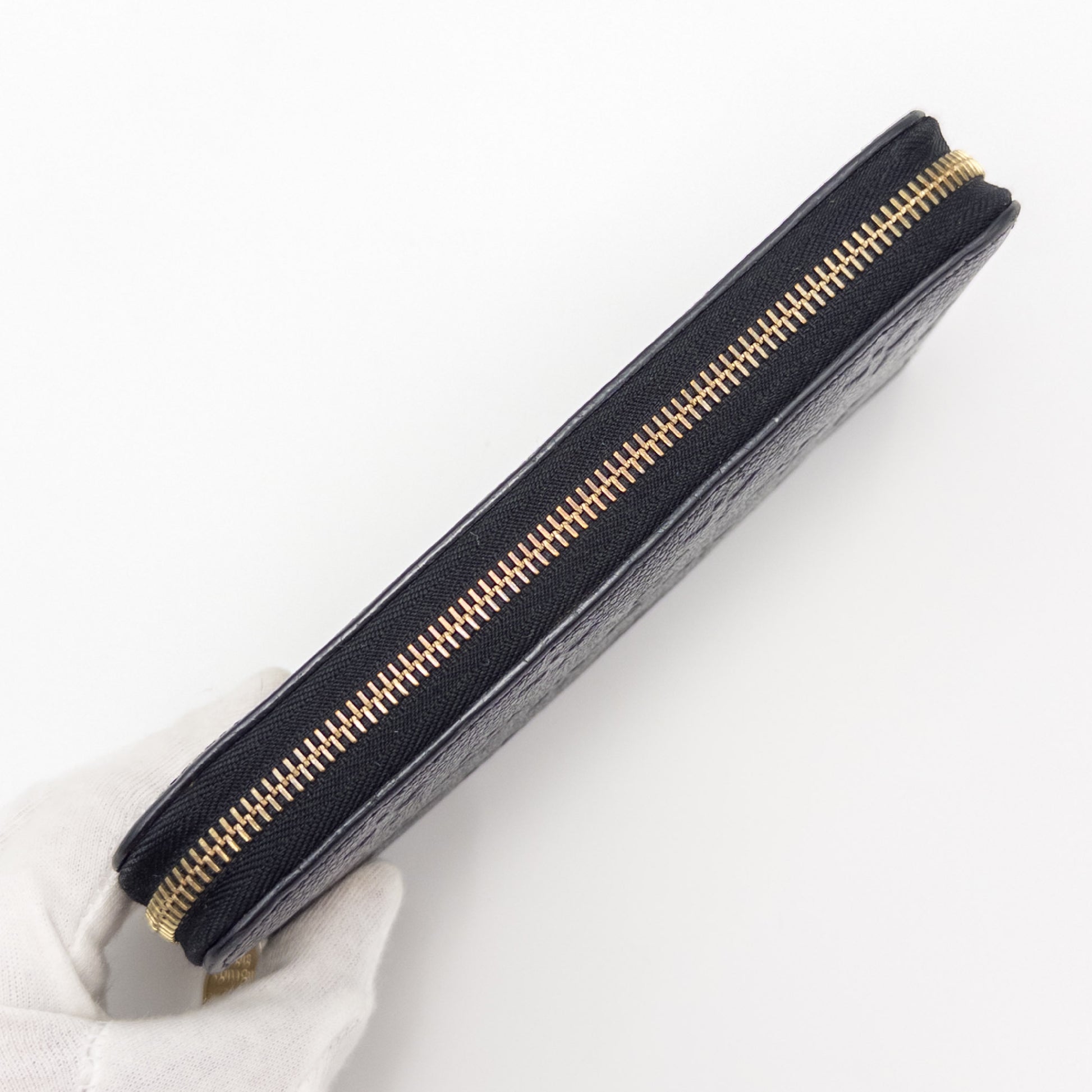 LOUIS VUITTON Monogram Empreinte Louis Vuitton Monogram Empreinte Zippy Wallet Noir M61864 Wallet