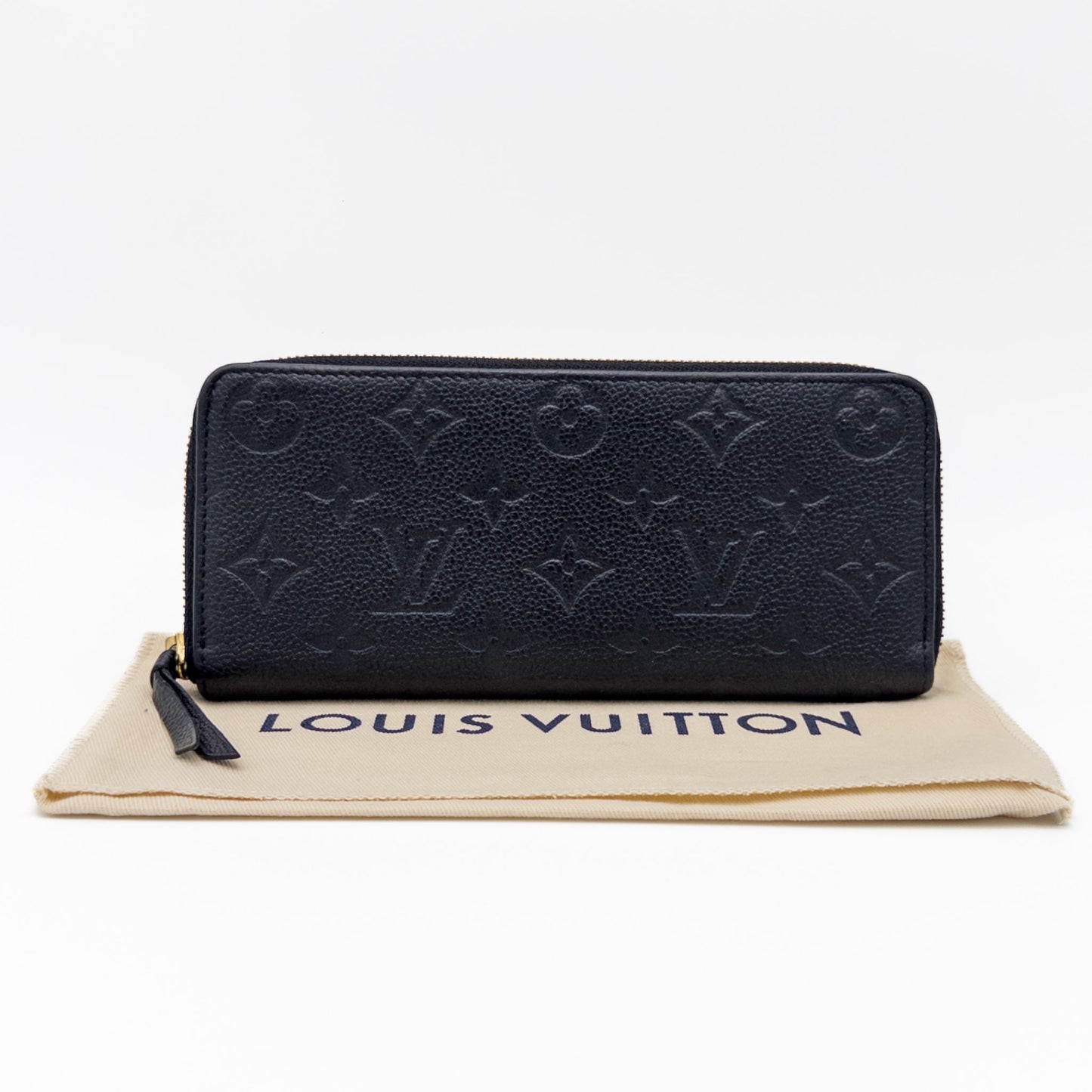 LOUIS VUITTON Monogram Empreinte Portefeuille Clemence M60171 Wallet with Dust Bag