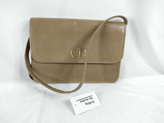 Dior Dior Shoulder Bag Beige CD Hardware Smooth Leather Shoulder Bag