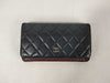 CHANEL Matelasse Bifold Long Wallet in Lambskin with Coco Mark Seal
