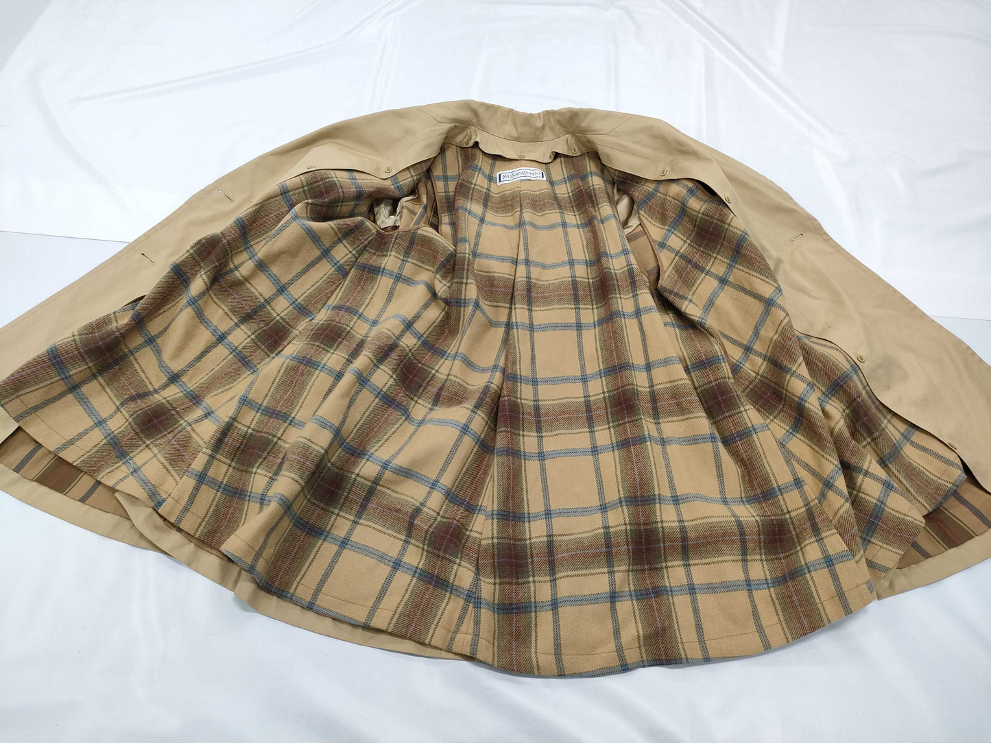 Yves Saint Laurent YSL Trench Coat Size 7A3 Coat