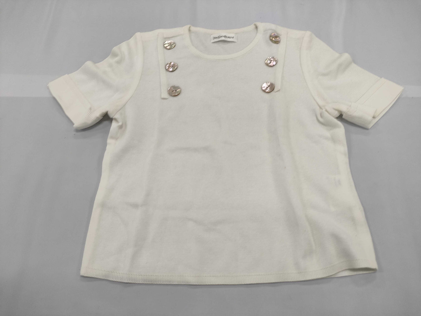 Yves Saint-Laurent Short Sleeve Knit, Size M Other Apparel