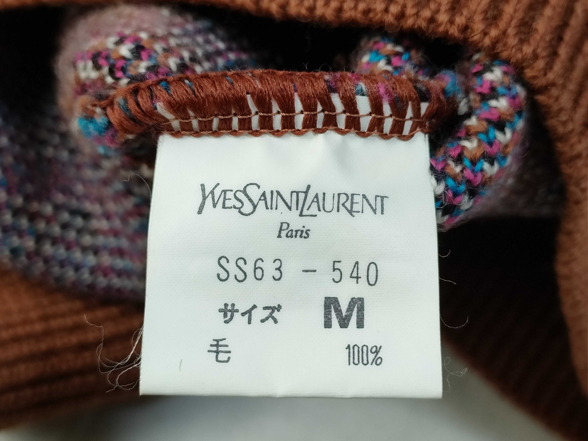 Yves Saint Laurent Yves Saint-Laurent Long Sleeve Knit Top