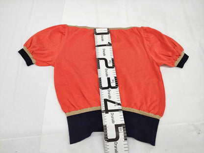 Yves Saint-Laurent Short Sleeve Knit Top, Size M